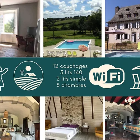 Maison De Maitre De 1789 Renovee Avec Piscine Roannes-Saint-Mary